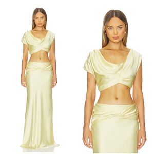 NWT ARCINA ORI Andi Top + Skirt in “Popcorn” yellow